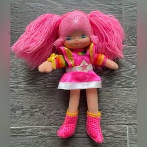1983 Vintage Rainbow Brite Tickeled Pink 12” Dress-up Doll